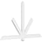 Ekena Millwork Kennewick Architectural Grade PVC Gable Bracket, 72"W x 45"H x 2"D x 4"F, 15/12 Pitch GBP072X45X0204KEN00 - alternate 1